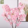 Simulated Feel Silk Cherry Blossoms Multi-layer Leaved Cherry Blossom Branches, Furniture Wedding Scene Fake Flowers