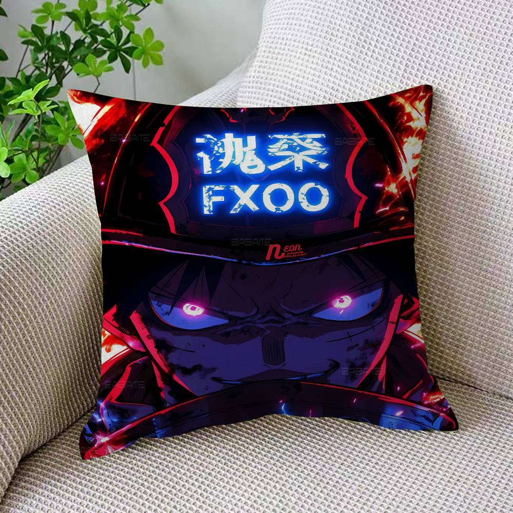 Fire Force Cartoon Pillow Gift Home Office Decoration Bedroom Sofa Car Cushion Cover case x