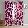Rosa Leopardenmuster Vorhänge, Schlaufen-Vorhänge, Weihnachtsdekorationen, Tägliche Heimdekorationen, Zimmerdekorationen
