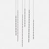 W2557 Staircase Chandelier Novelty LED Aluminium long strip lamp For Hotel Hall Parlor bamboo Light Dining Room combination Lamp
