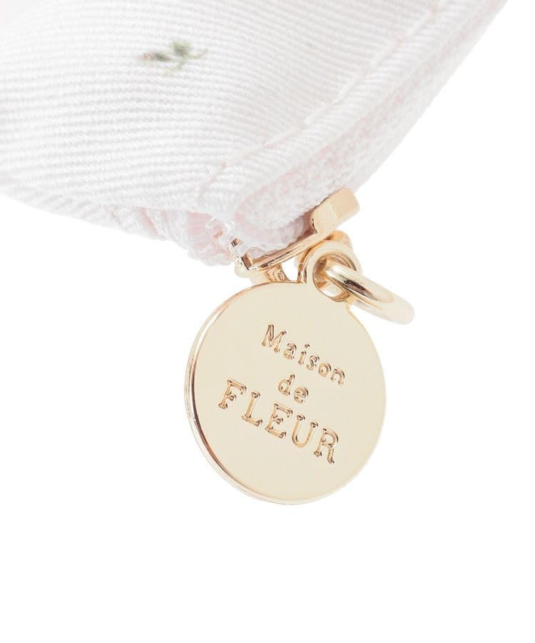 Maison de Fleur Pink Mania Ribbon Pouch Charm for Women, 08000966400, Pink
