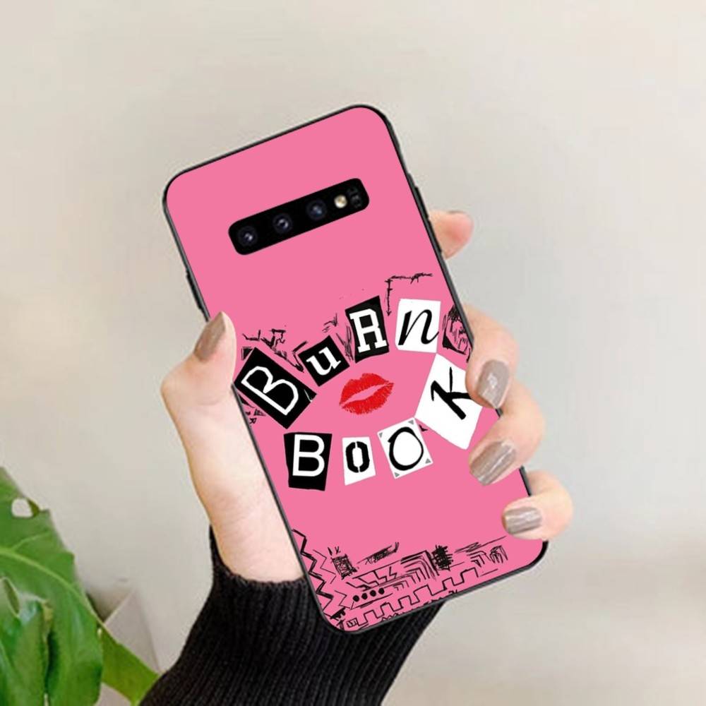 M-Mean Girls B-Burn Book Phone Case For Samsung S 24 Fe 25 Ultra Plus 20 Lite 21 30 22 23 24 22 Ultra 5G Fundas