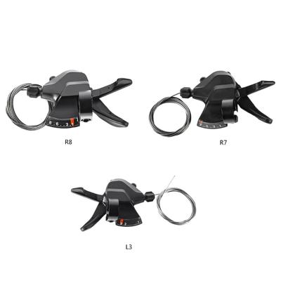 Mountain Bicycles Gear Shifter 3 Speed/7 Speed/8 Speed Gear Lever Bicycles Brake Lever Bicycles Left and Right Shifter