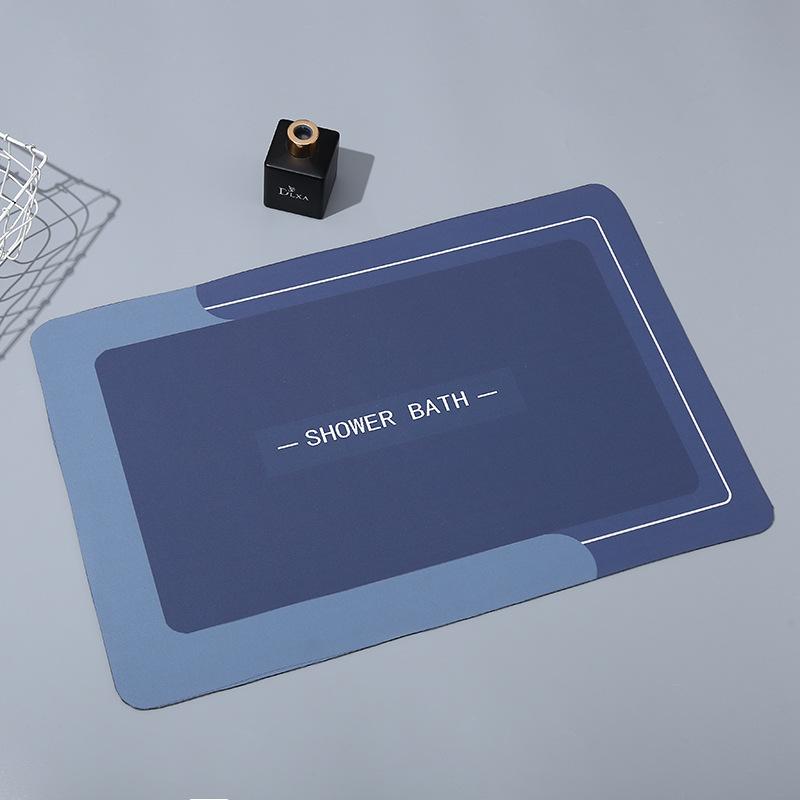 Nordic Minimalist Style Kitchen Floor Mat Bathroom Bathroom Door Mat Entry Door Mat Resistant To Dirty Diatom Mud Foot Mat