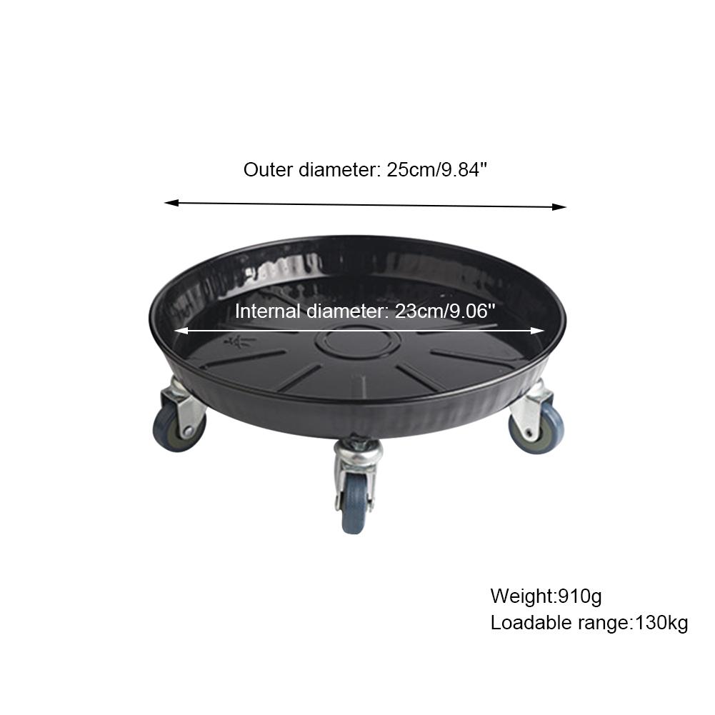 Blumen Pflanztopf Untersetzer mit Rädern Schwerer Pflanzkübel Blumentopf Beweger Rollwagen Platte Ständer Halter Metall Blumentopf Beweger Gartengerät