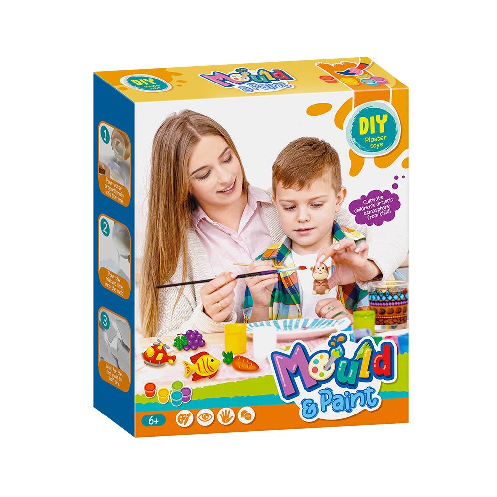 Zrób to sam Praktyczne Malowanie Mózgu Zabawki Sztuka Dziecięca Gips Graffiti Zabawki Prezenty