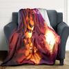 Custom Name Lion Adventure Party Blanket For Couch Bed Plush Cozy Fuzzy Blanket Super Soft Warm Blankets For Fall And Winter 0916268