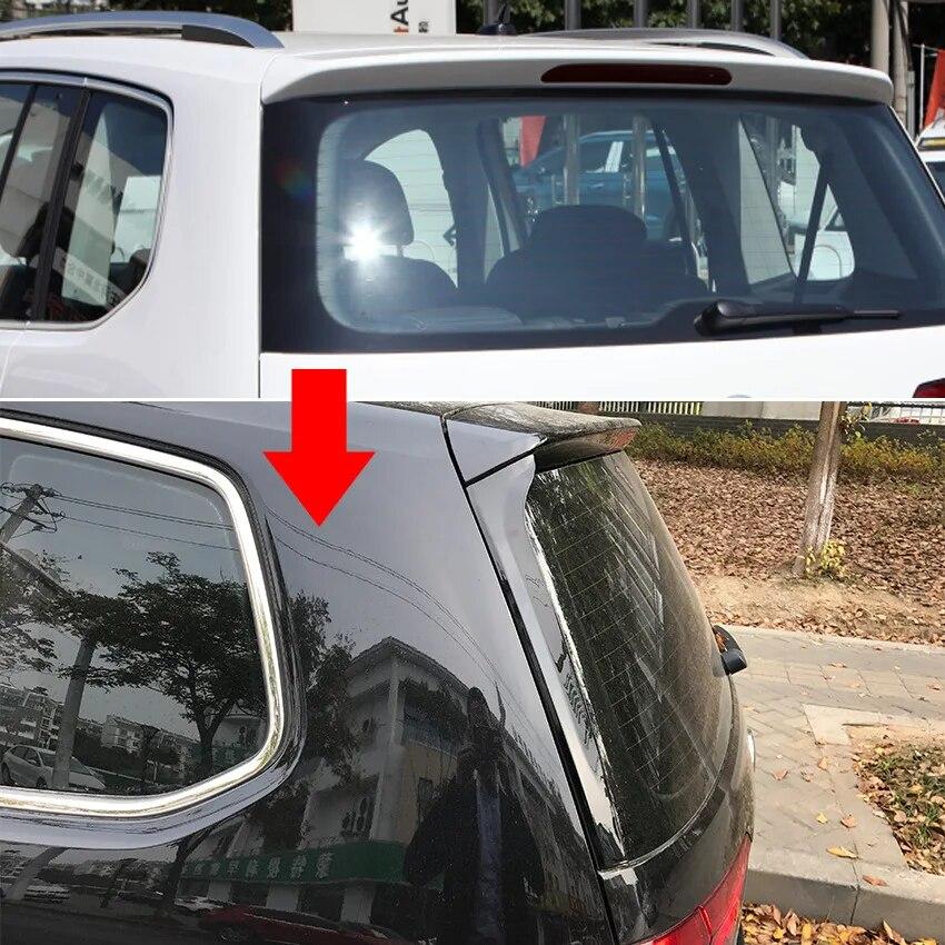 Rear Window Spoiler For Volkswagen VW Touran 2016- Side Splitter Canard Wing Trim Deflector Cover Sticker Car Accessories