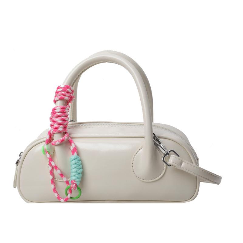 

Ручная сумка для боулинга женская новая модная нишевая трендовая одноплечевая сумка подмышку простая однотонная сумка-мессенджер