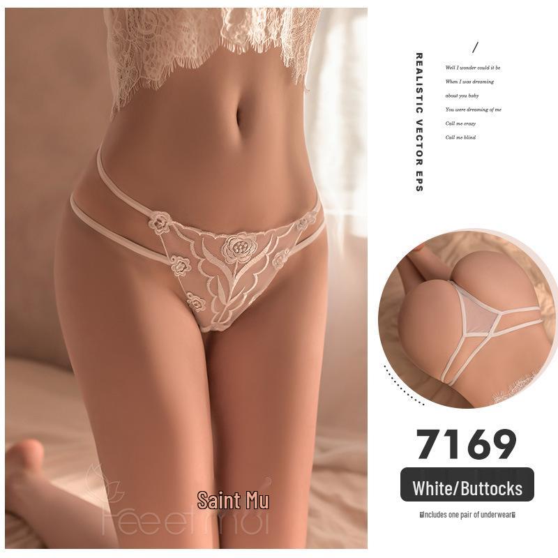 Feimu Lingerie: Open Crotch Thong T-Back for Women's Passionate Nights