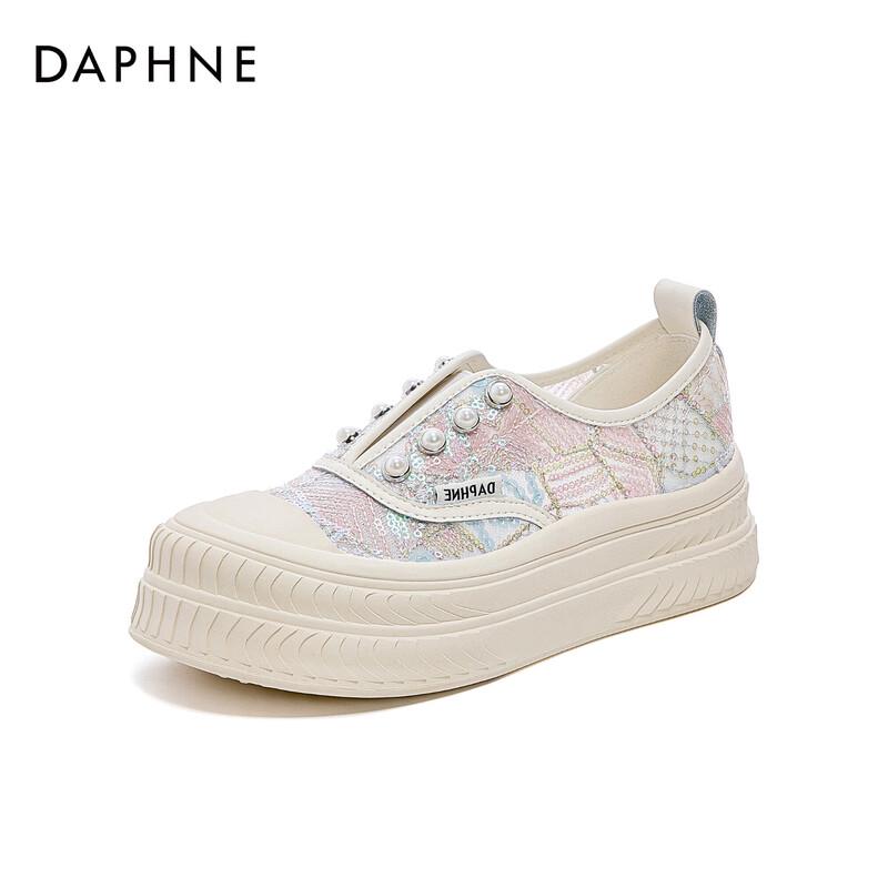 Daphne Women s Summer Thick-Soled Mesh Canvas Sneakers EU 37