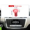 1669007305 ABS Black/Red Round Car Console CD Player Power On/Off Switch For Mercedes-Benz W176 W204 W212 W156 W166 W246 W117