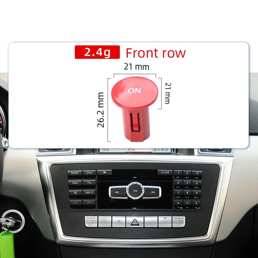 1669007305 ABS Black/Red Round Car Console CD Player Power On/Off Switch For Mercedes-Benz W176 W204 W212 W156 W166 W246 W117
