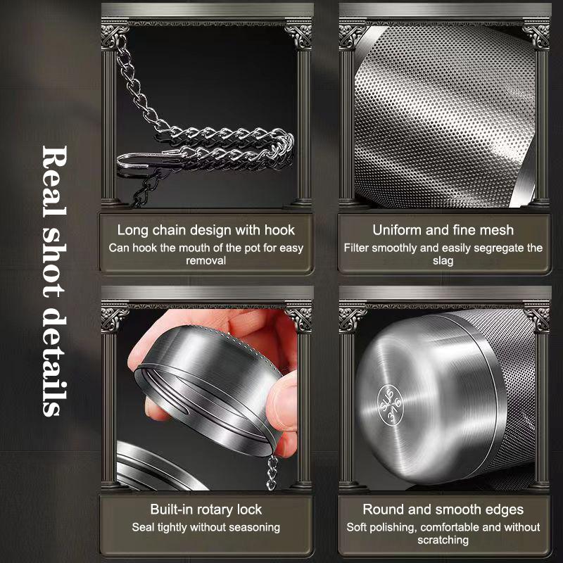 Tea Strainer Stainless Steel Tea Infuser Tea Leaves Spice Seasoning Ball Strainer Teapot Fine Mesh Coffee Filter Teaware