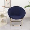 Knitted Saucer Chair Cover Solid Color Camping Seat Cover  Fit Outdoor Chair