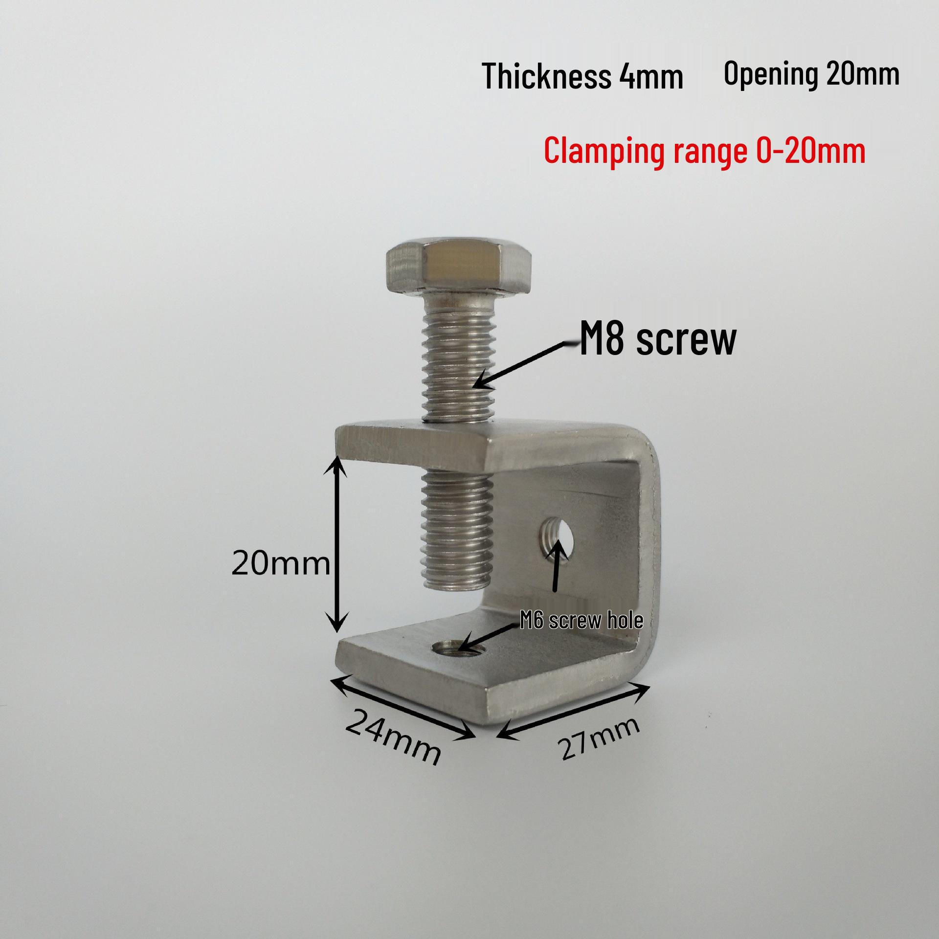 Stainless Steel Tiger Mouth Clamp and Card Holder Clip