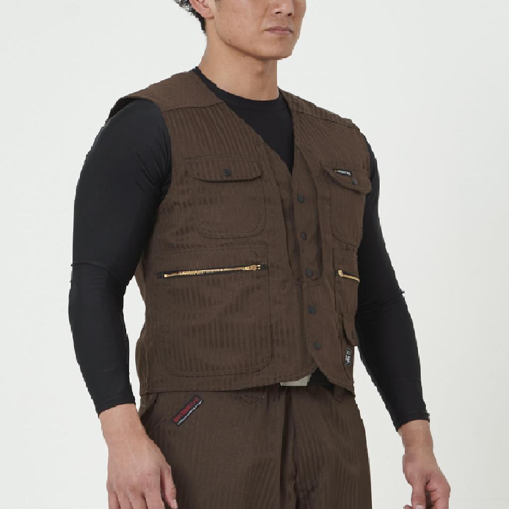 Series Top Vest Tobi LL Tobicha [Toraichi] Toraichi/7160 (7160-611) Workwear, Workwear, Nikkapokka, Toraichi, Clothing, 72