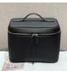Minimalist Leather Cosmetic Bag - Portable Handheld Travel Storage Case