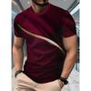 Neues Sommer-Herrenmode-T-Shirt Persönlichkeit Retro-Muster Bedrucktes Herren-T-Shirt Top