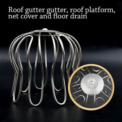 Plumbing Fitting Roof Floor Drain Balcony Drainage Cover Rain Pipe Cap Gutter Guard Strainer