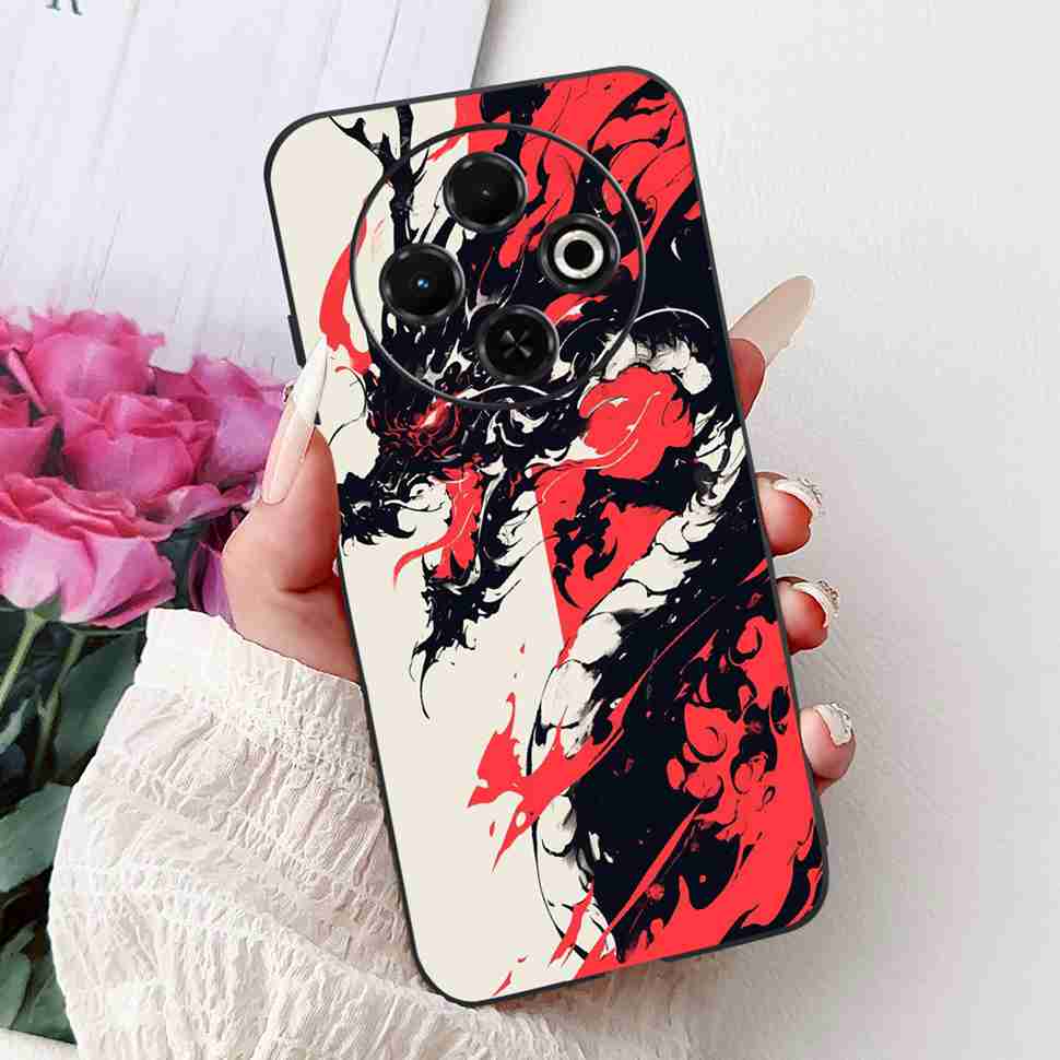 2024 For Tecno Spark 30C KL5 Phone Case For Tecno Spark 20C 30C Case Shockproof Cover Spark20C Cool Dargon Pattern