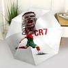 Ronaldo's Dynamic Leap Outdoor Automatic Umbrella Retractable Design with 8-Rib Durability Compact Design Perfect for Outdoor Adventures