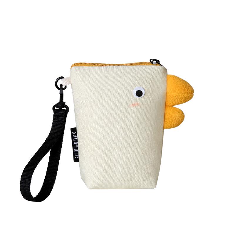 Three-Color Patchwork Women's Canvas Phone and Coin Clutch - Cute, Funny, Handheld Bag for Summer 2021