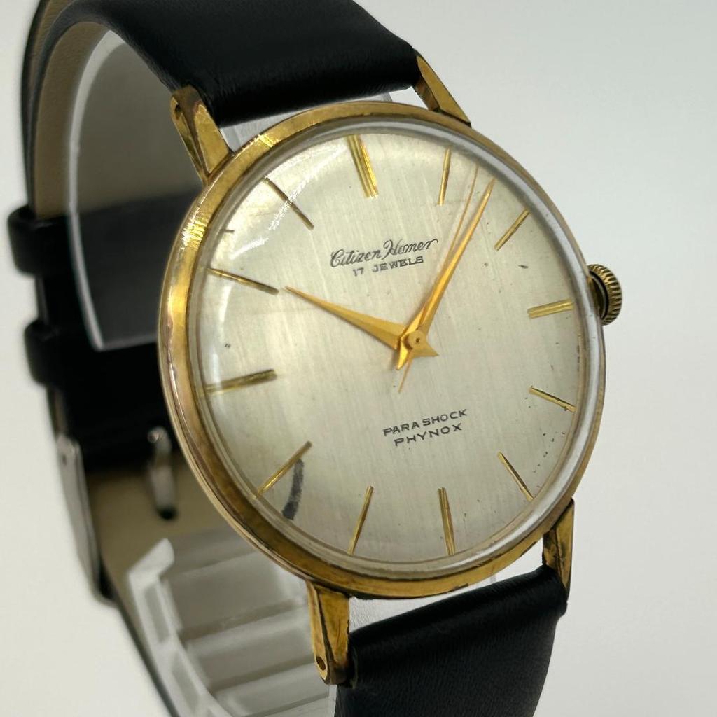 Used CITIZEN Homer 17 Jewels Manual Wind Vintage Men's Watch