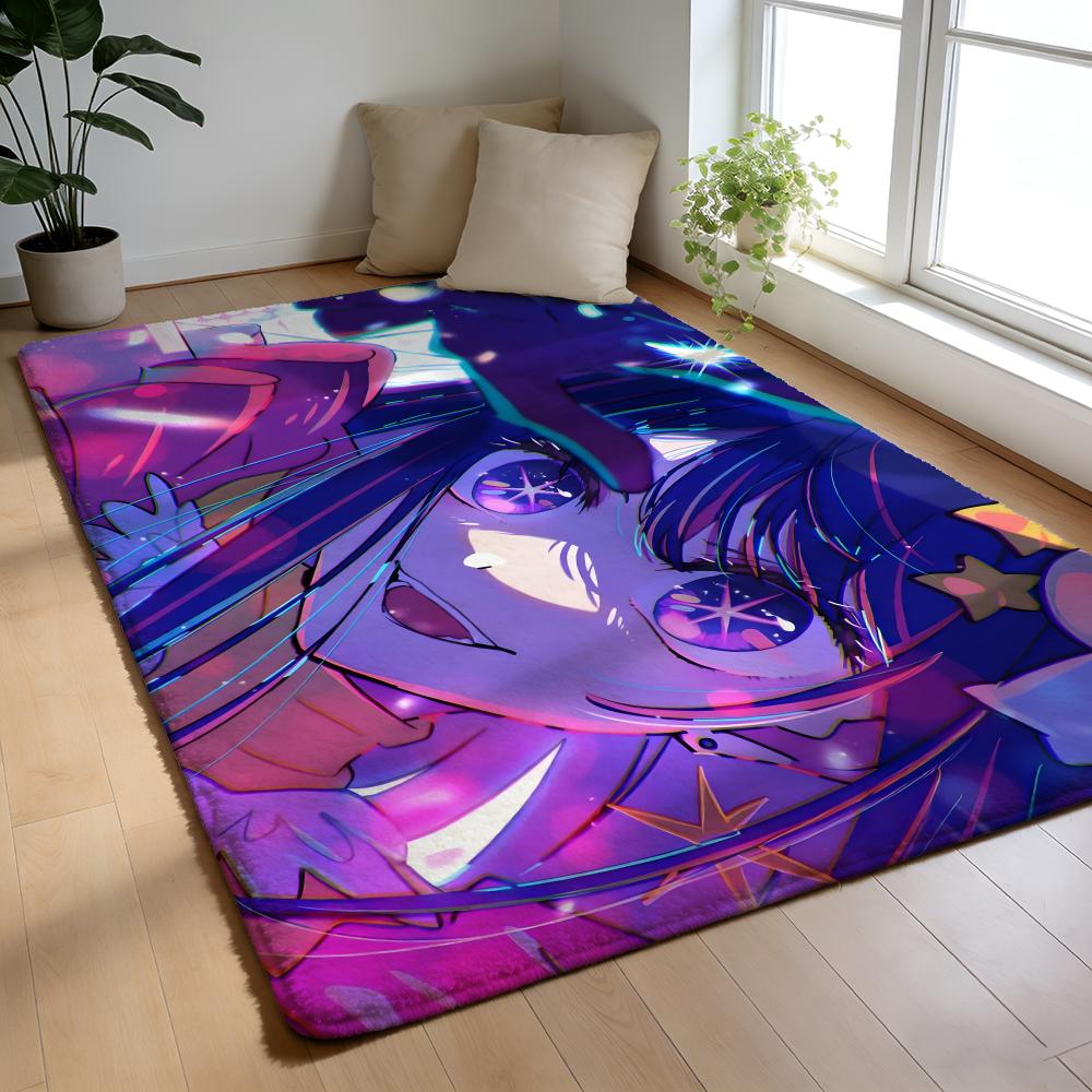 Floor Mat Soft Flannel Rug Non Slip Absorbent Mat for Bathroom Bedroom Home Decor H Hoshino Ai