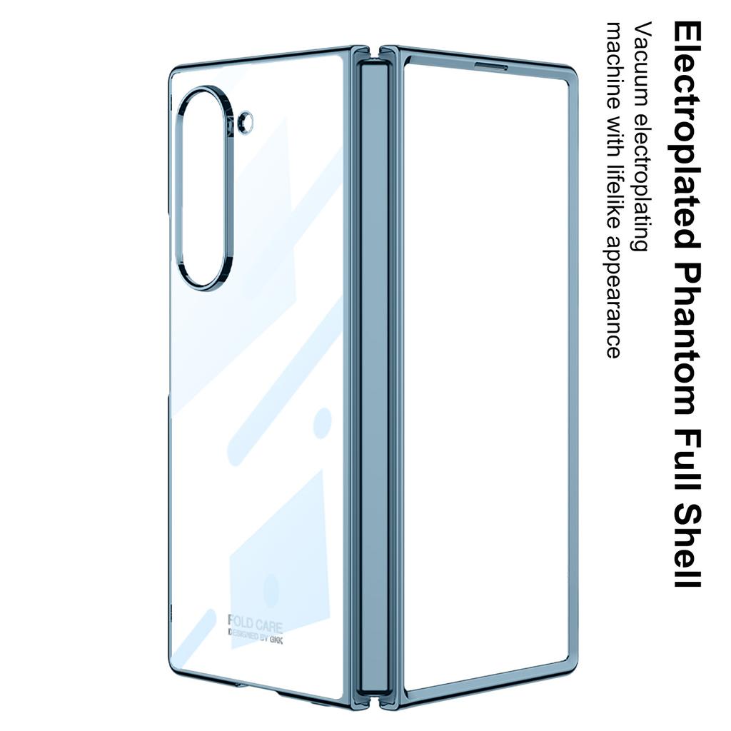 For Samsung Galaxy Z Fold 6 Case Luxury Ultra Thin Electroplated Transparent Shockproof Protection Hard Back Cover Accessories