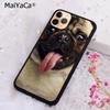 MaiYaCa Animal Black Pug cloSE2020 up Phone Case Cover For iPhone 17 Air 16 16e 15 plus 11 12 13 14 pro max  coque