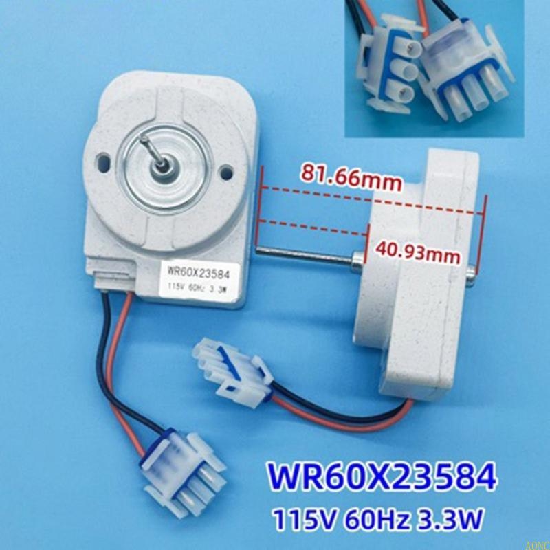 

A0NC 115V Evaporator Fan Motor WR60X23584 Refrigerator Cooling Component Fridge Condenser Fan Motor Replacement Accessories