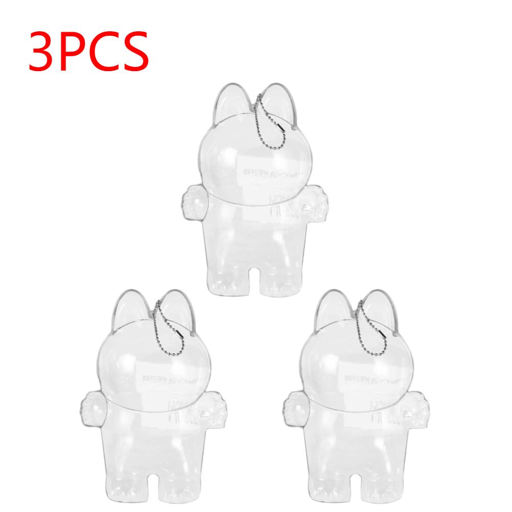 For Labubu Transparent Protective Cover Monster Toy Elf Doll Cover Storage Box Cute Elf Plushie Display Cover for Party Dolls