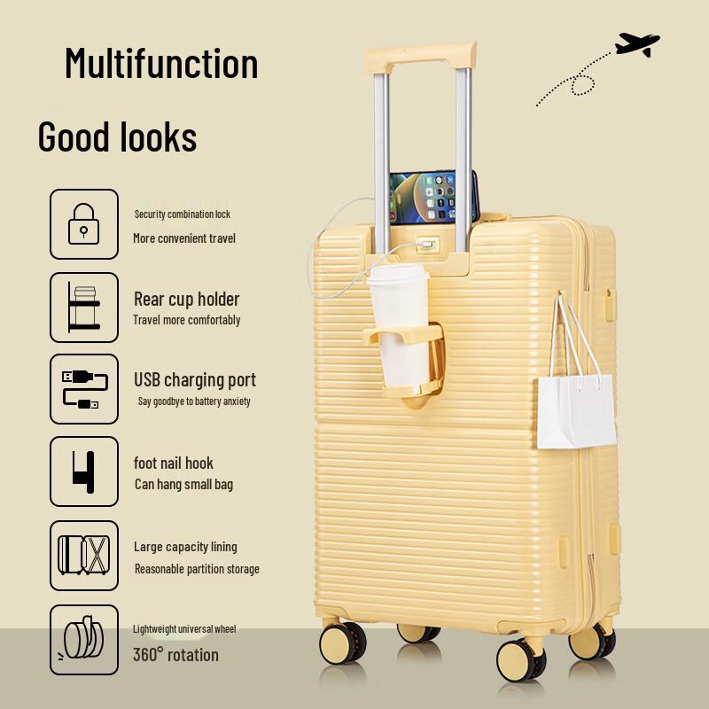 

Zhili Multi-functional Student Travel Suitcase 20 inch