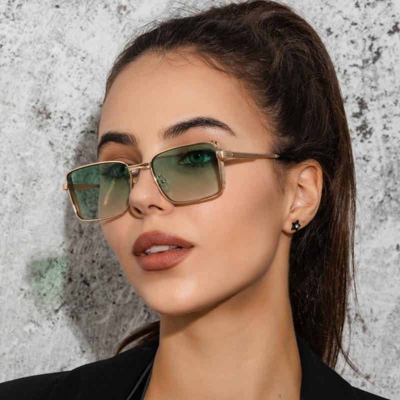 New Vintage Square Metal Sunglasses UV400 Protection Small Frame Driving Sun Glasses for Women Men Outdoor Gafas De Sol