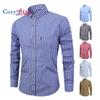 Cozy Up Men Plaid Cotton Casual Slim Fit Long Sleeve Button Down Dress Shirts