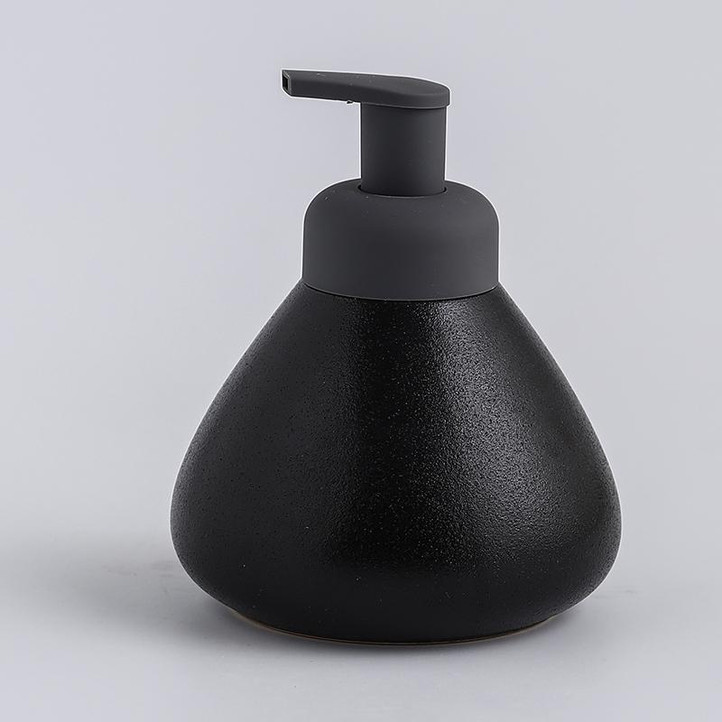 Ceramic Foam Soap Dispenser Bottle Kitchen Hand Sanitizer Bottle Shampoo Body Wash Lotion Bottle Customizable Logo for Hotels