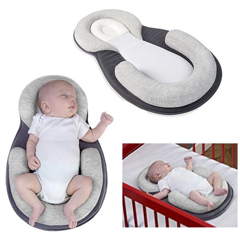 Premium Baby Head Shaping Pillow For Newborns With Comfortable Polyester Fiber Filling