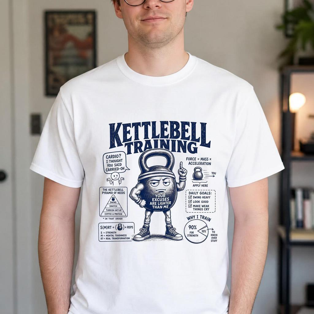 Funny Kettlebell Training Shirt - Retro Kettlebell Training Gift - Sarcastic Kettlebell Training Clothing
