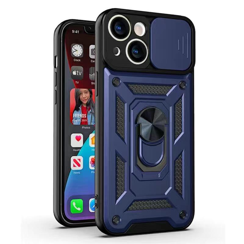 Applicable to Apple 16promax mobile phone case push window iPhone15/14 all-inclusive 13/12/11 magnetic matte support
