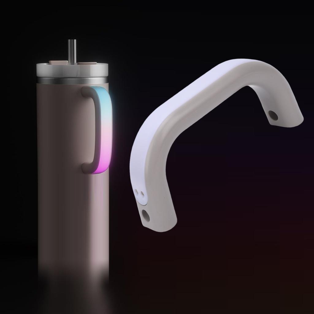 Water Bottle Handle Fit for   40oz Cup Rechargeable Water Proof 6 Colors LED Light Up Cup Handle