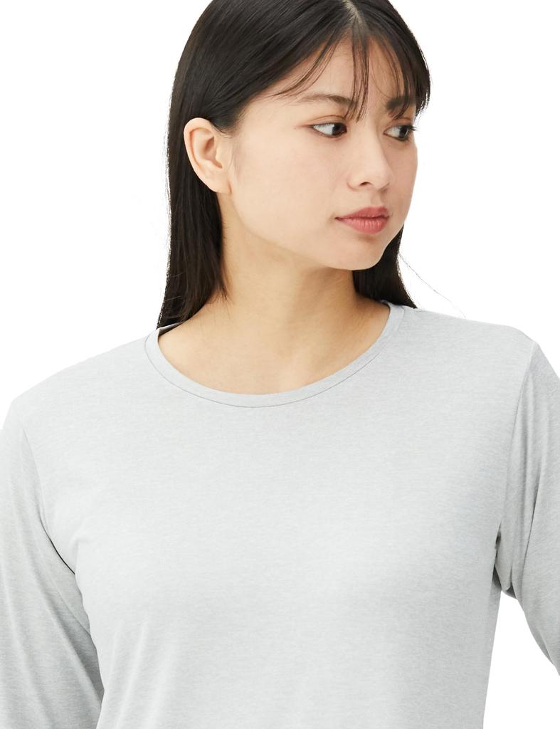 Danskin ALL DAY ACTIVE LIGHT Medium Size S L/S TEE, Gray,