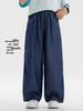 Boys' Summer 2026 Tencel Jeans: Stylish Curved-Leg, Fade-Resistant Pants for Medium to Large Children