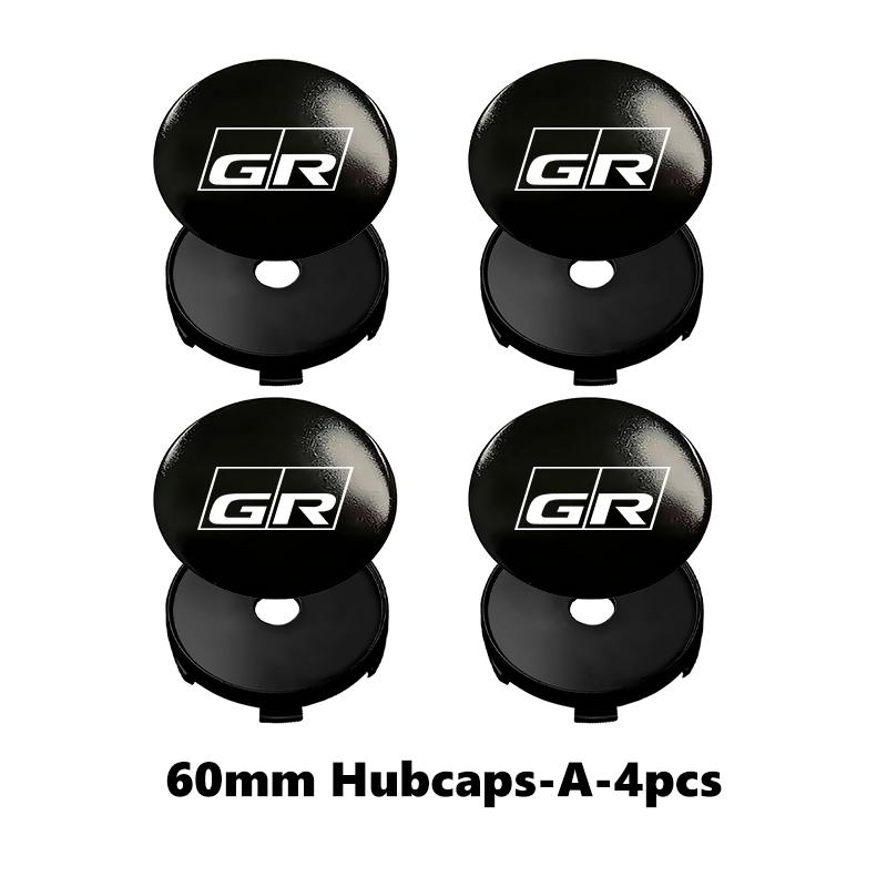 4Pcs 56mm/60mm Car Wheel Center Hub Cap Rim Cover For Toyota GR Yaris Corolla Prius Aqua Vios Mirai Hilux Auris CHR