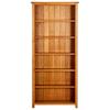 Bookshelf 6 Shelves 80 X 22.5 X 180 Cm Solid Oak Wood