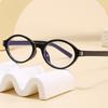 Oval Frame Ultra-Light Blue Light Blocking Glasses for Daily Commute