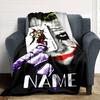 Customiz Name Personality Joker Blanket Soft &Warm Sofa Office Bed Travel Lunch Break Blanket, Gift Suitable All Seasons