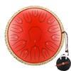 Hluru 13 Inch 15 Notes Glucophone Tank Drum Key D Steel Tongue Drum for Drop shippping Hanpan Meditation Instrument