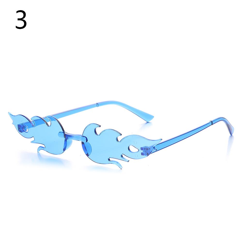 Novel Maple Leaf Shape Sunglasses for Women Metal Rimless Sun Glasses Retro Party Decorative Unique Street Catwalk Prom Eyewear