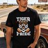 Vintage Tiger Pattern Motorcycle New Cotton T-shirt Men Funny Harajuku Summer Short-Sleeve O-neck Tops Tee